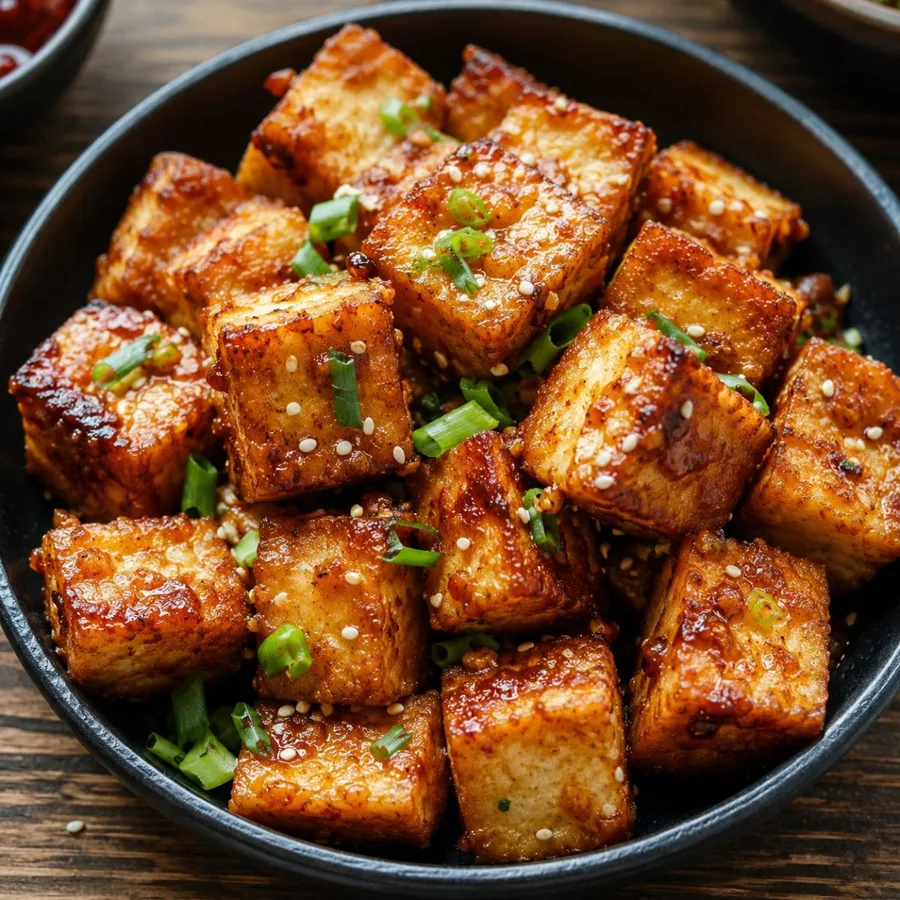 Tofu crocante estilo coreano
